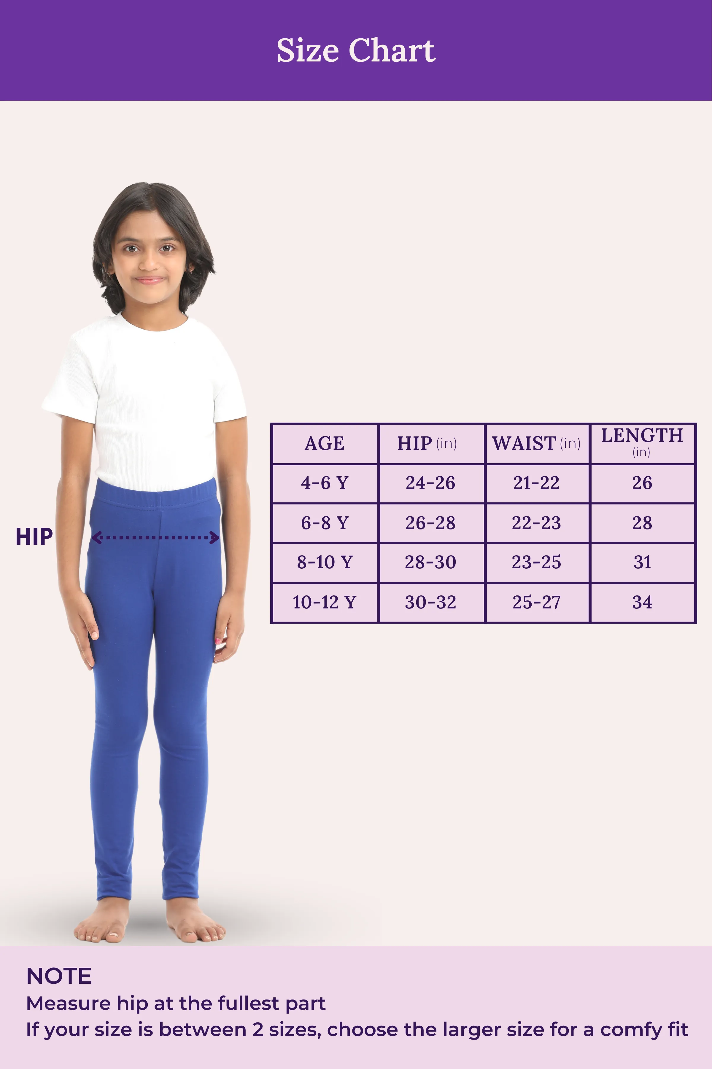 Girls' Leggings | Mid Waist | Ankle Length | Gusset Crotch Prevents Ripping | Non-See-Through | Cotton-Elastane Blend | Perfect For Every Occasion - Image 4