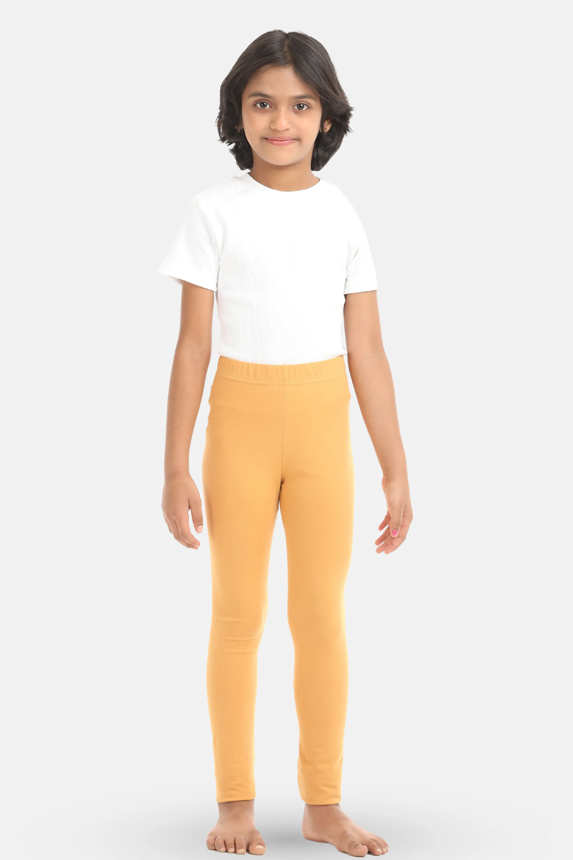 Girls' Leggings | Mid Waist | Ankle Length | Gusset Crotch Prevents Ripping | Non-See-Through | Cotton-Elastane Blend | Perfect For Every Occasion