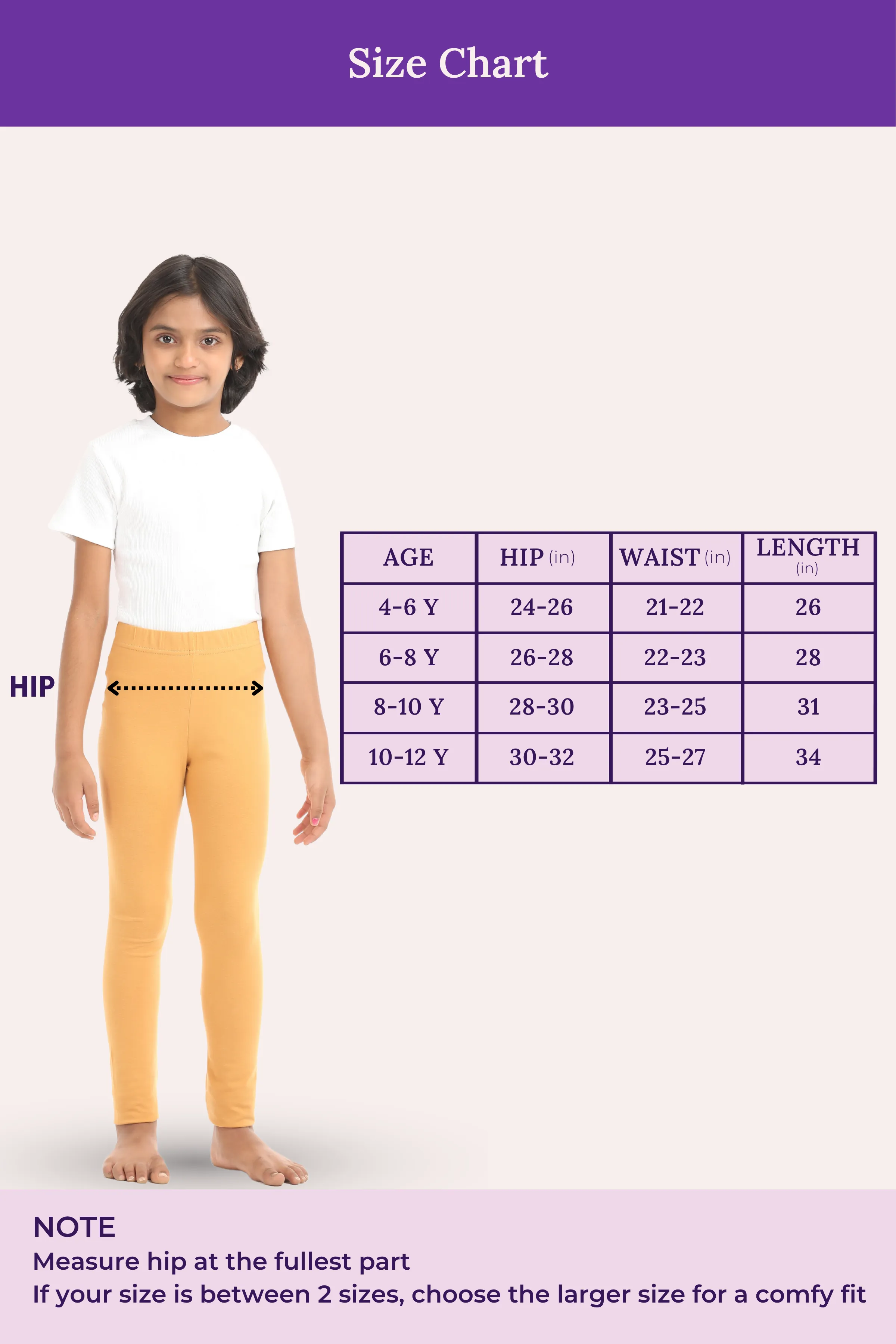 Girls' Leggings | Mid Waist | Ankle Length | Gusset Crotch Prevents Ripping | Non-See-Through | Cotton-Elastane Blend | Perfect For Every Occasion - Image 4