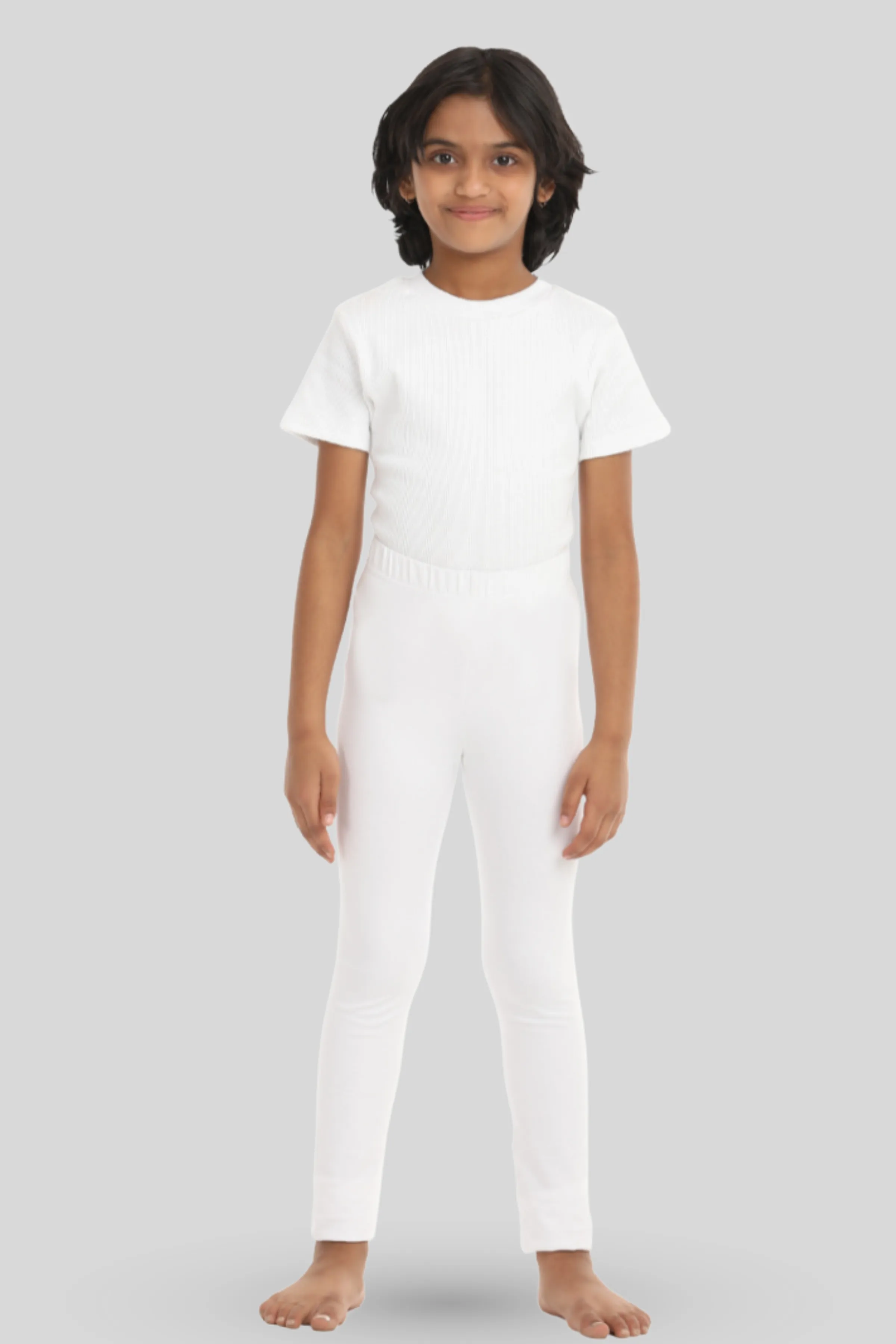 Girls' Leggings | Mid Waist | Ankle Length | Gusset Crotch Prevents Ripping | Non-See-Through | Cotton-Elastane Blend | Perfect For Every Occasion