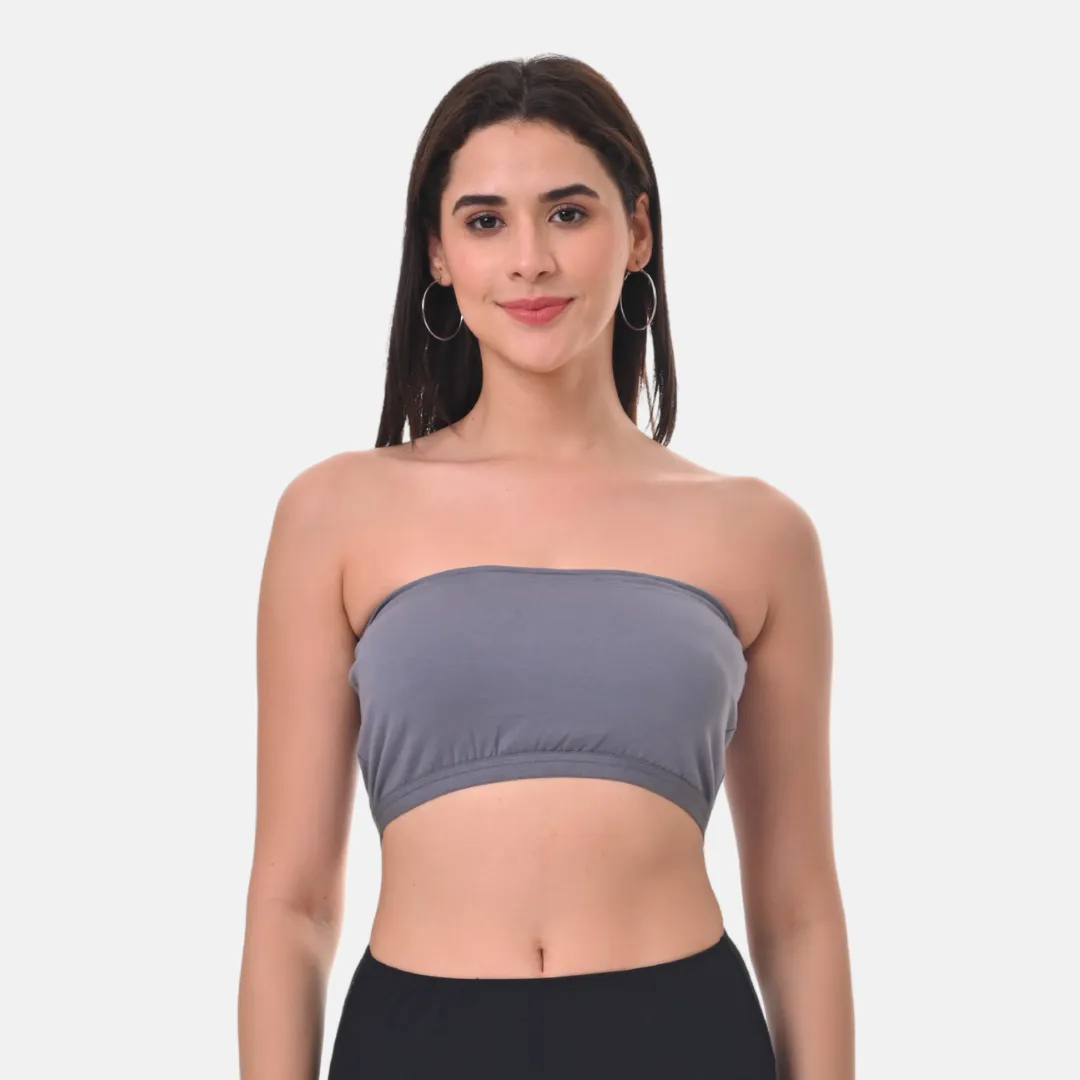 Bandeau/Tube Bra For Women | Strapless Bra | Silicone Anti-Slip Band | Triple Layer Front Panel | Conceals Visibility Of Nipples - Image 14