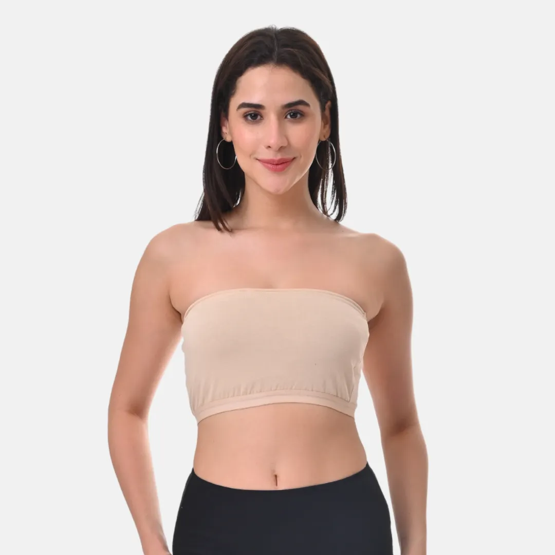 Bandeau/Tube Bra For Women | Strapless Bra | Silicone Anti-Slip Band | Triple Layer Front Panel | Conceals Visibility Of Nipples - Image 8