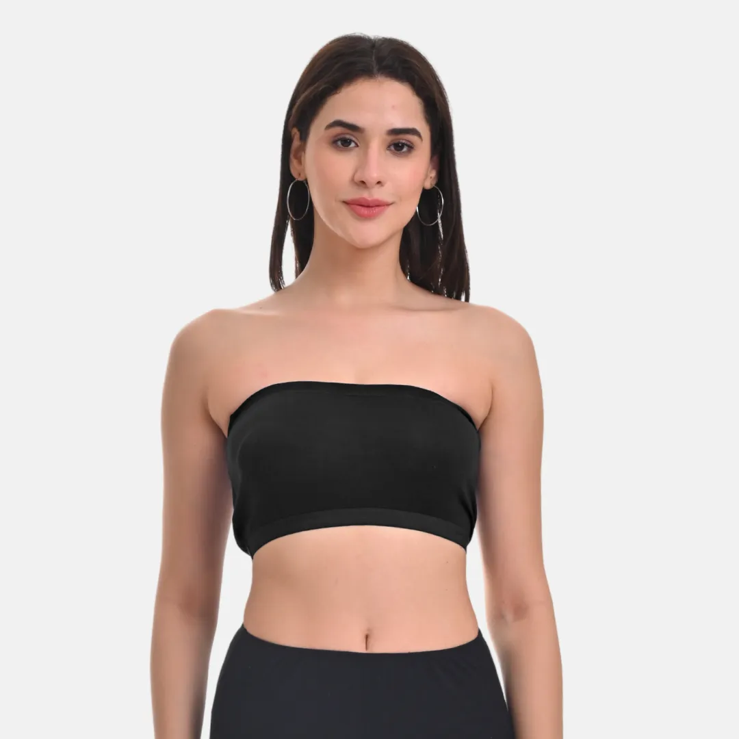 Bandeau/Tube Bra For Women | Strapless Bra | Silicone Anti-Slip Band | Triple Layer Front Panel | Conceals Visibility Of Nipples - Image 9
