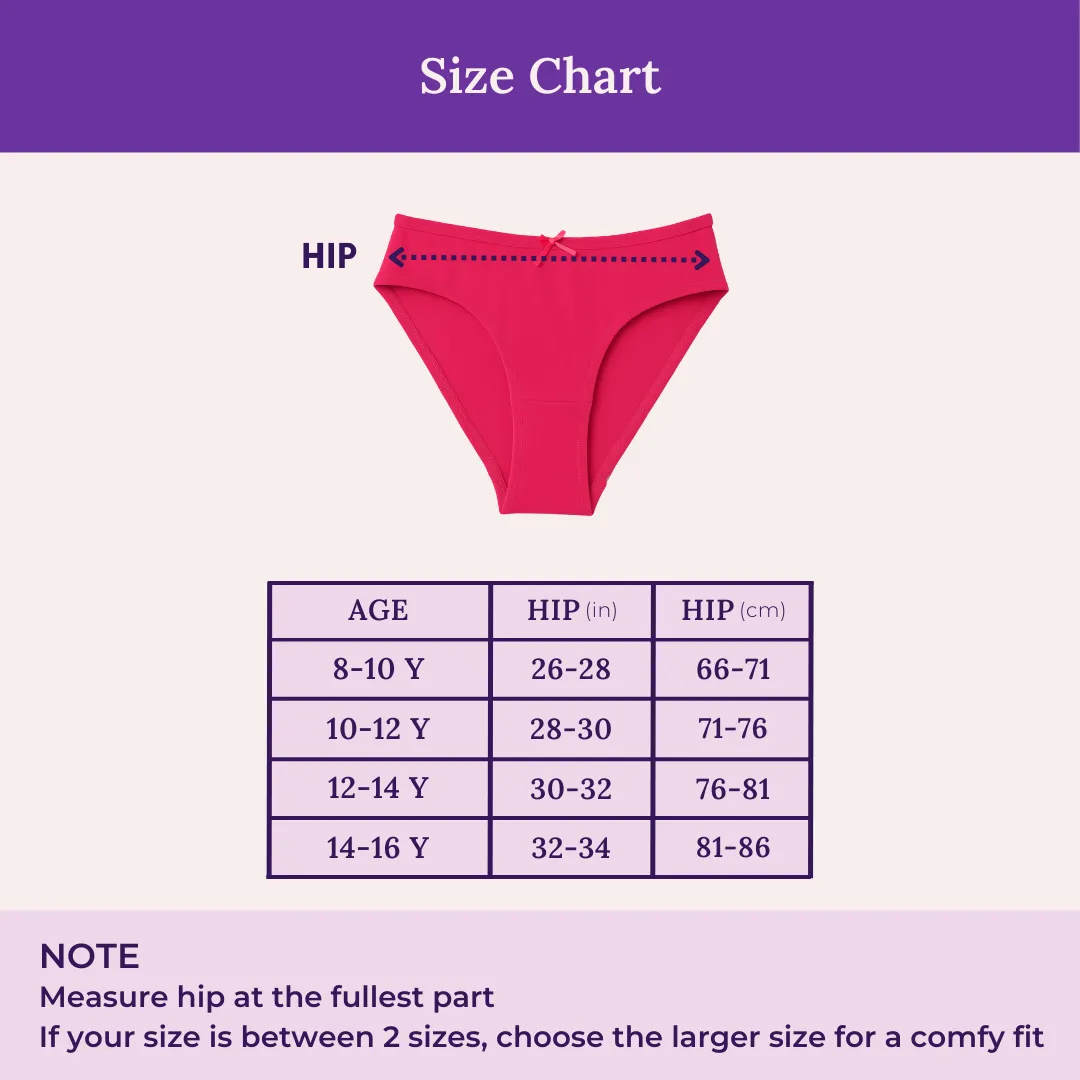 BrZee Bikini For Girls | Lightweight Cotton-Elastane Fabric | Super Stretchy For Comfort | No Visible Panty Lines | Pack Of 6 - Image 4