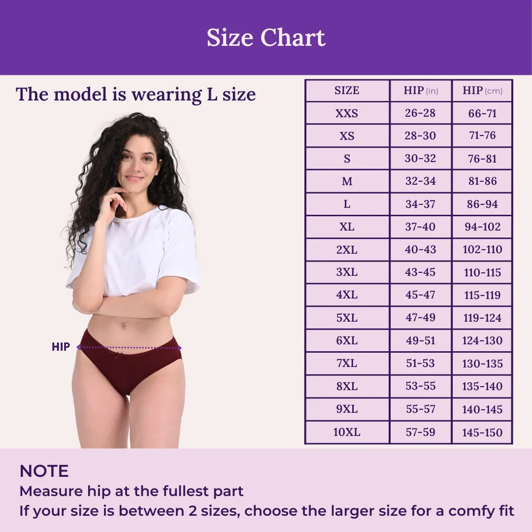 BrZee Bikinis | Lightweight Cotton-Elastane Fabric | Super Stretchy For Comfort | No Visible Panty Lines | Pack Of 3 - Image 4