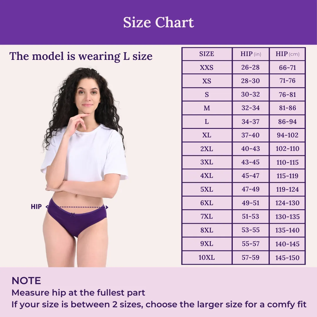 BrZee Bikinis | Lightweight Cotton-Elastane Fabric | Super Stretchy For Comfort | No Visible Panty Lines | Pack Of 3 - Image 4