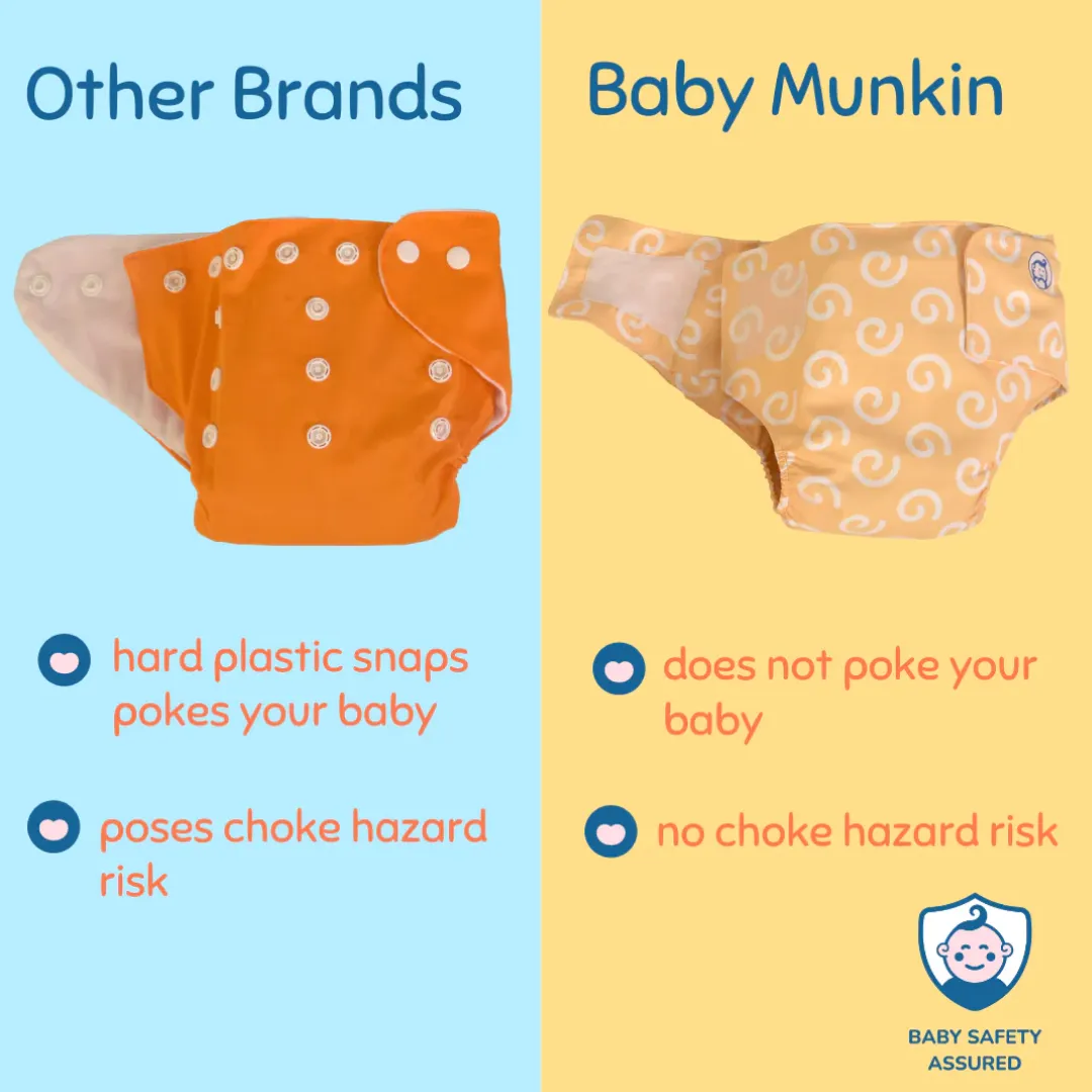 Cloth Diaper | Kaleido | Velcro Closure | Wrap On Style | With 2 Diaper Pads Free - Image 6