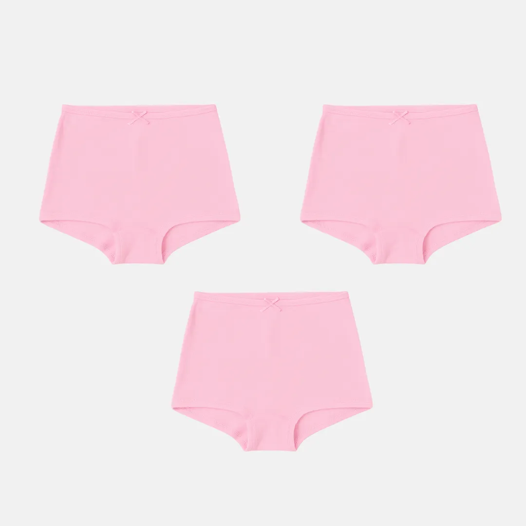 BrZee Boy Shorts For Girls | Lightweight Cotton-Elastane Fabric | Super Stretchy For Comfort | No Visible Panty Lines | Pack Of 3 - Image 14