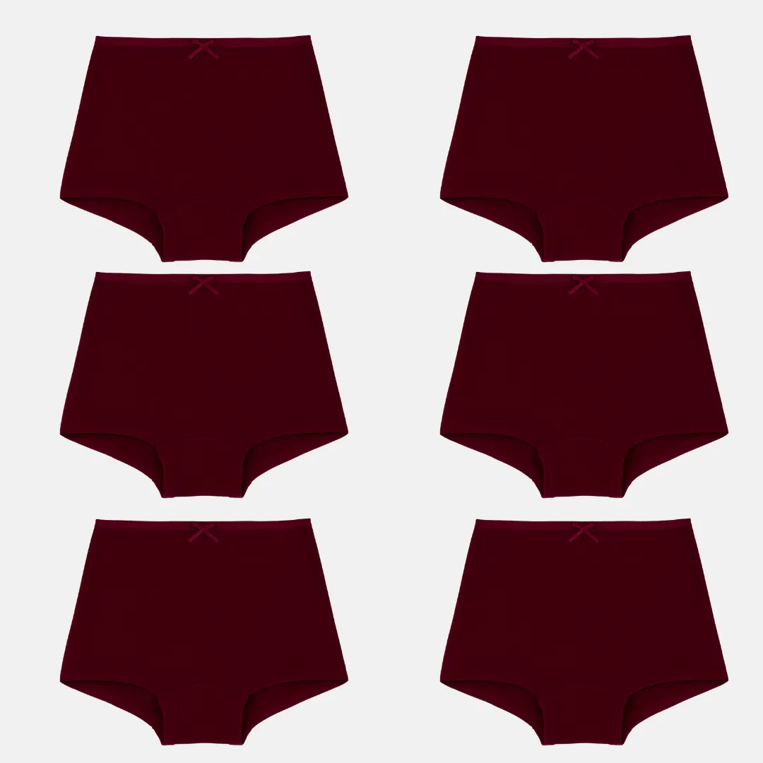 BrZee Boyshorts For Girls | Lightweight Cotton-Elastane Fabric | Super Stretchy For Comfort | No Visible Panty Lines | Pack Of 6 - Image 14