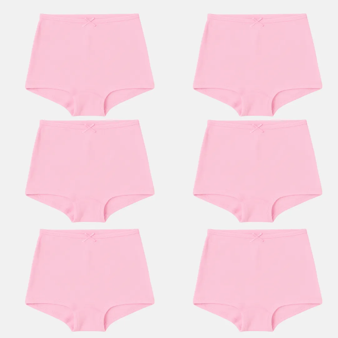 BrZee Boyshorts For Girls | Lightweight Cotton-Elastane Fabric | Super Stretchy For Comfort | No Visible Panty Lines | Pack Of 6 - Image 15