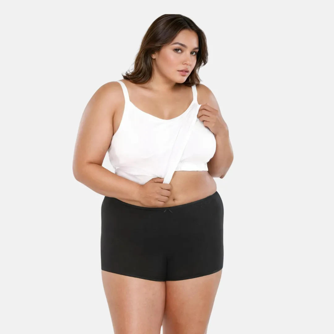 Camisole For Curvy Women | Built-In Bra | Full Coverage | Wire-Free | Removable Cups | Adjustable Straps | Soft Stretch Fabric | Fitted Silhouette - Image 6