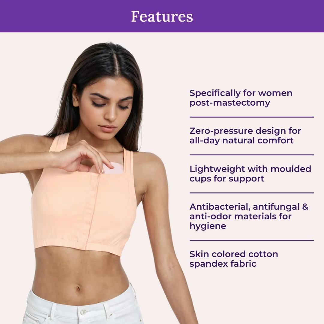 Breast Forms | For Post Mastectomy | Antibacterial, Antifungal & Anti odor | Zero Pressure Design | Pack Of 2 - Image 2