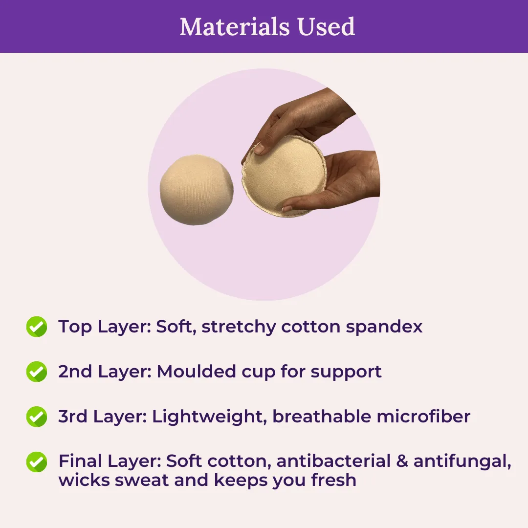 Breast Forms | For Post Mastectomy | Antibacterial, Antifungal & Anti odor | Zero Pressure Design | Pack Of 2 - Image 4