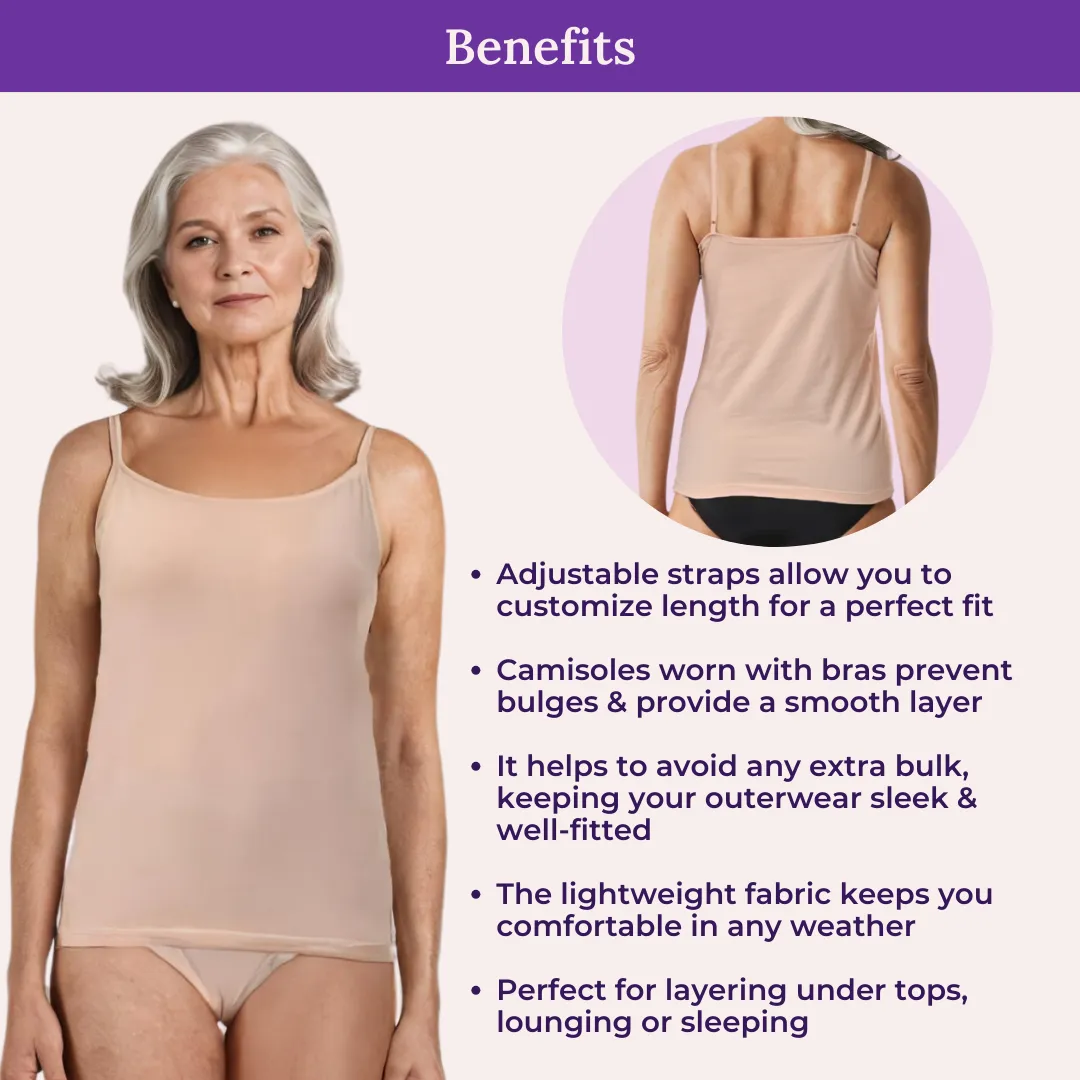 Everyday Camisoles | Adjustable Straps | Full Coverage | 3-Pack - Image 5