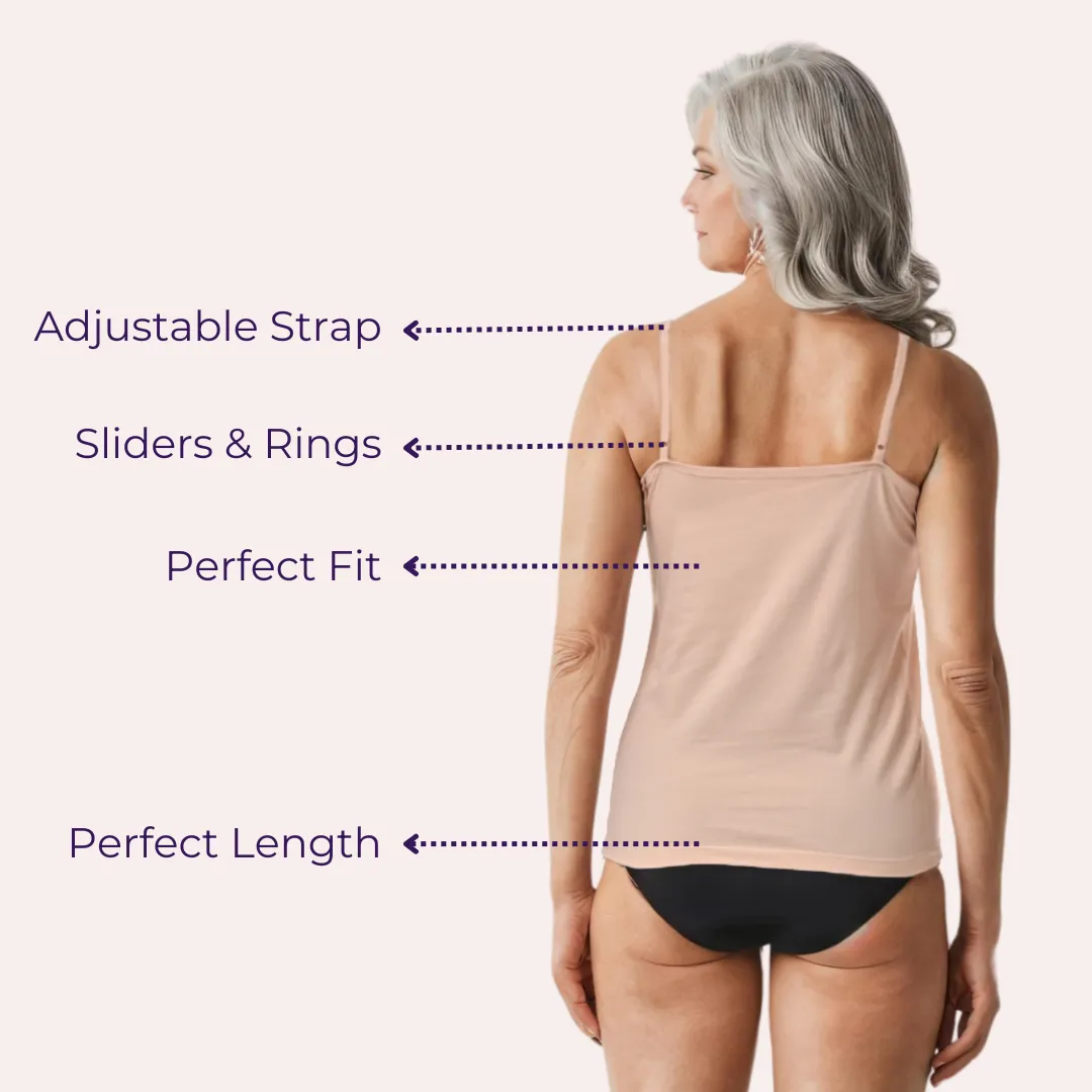 Everyday Camisoles | Adjustable Straps | Full Coverage | 3-Pack - Image 6