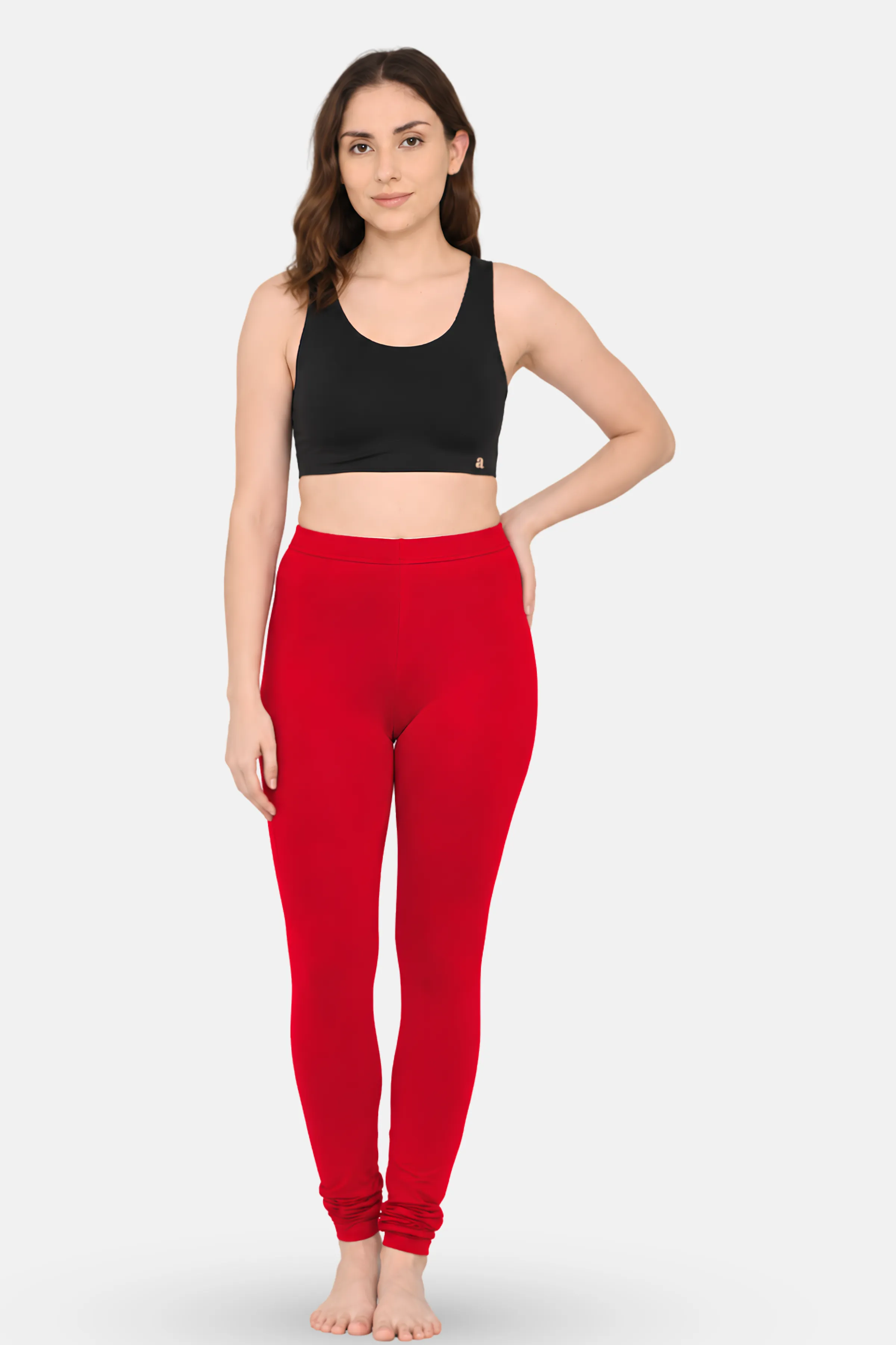 Women's Churidars | Mid Waist | Full Length | Ankle Gathers | Non-See-Through | Gusset Crotch to Prevent Ripping