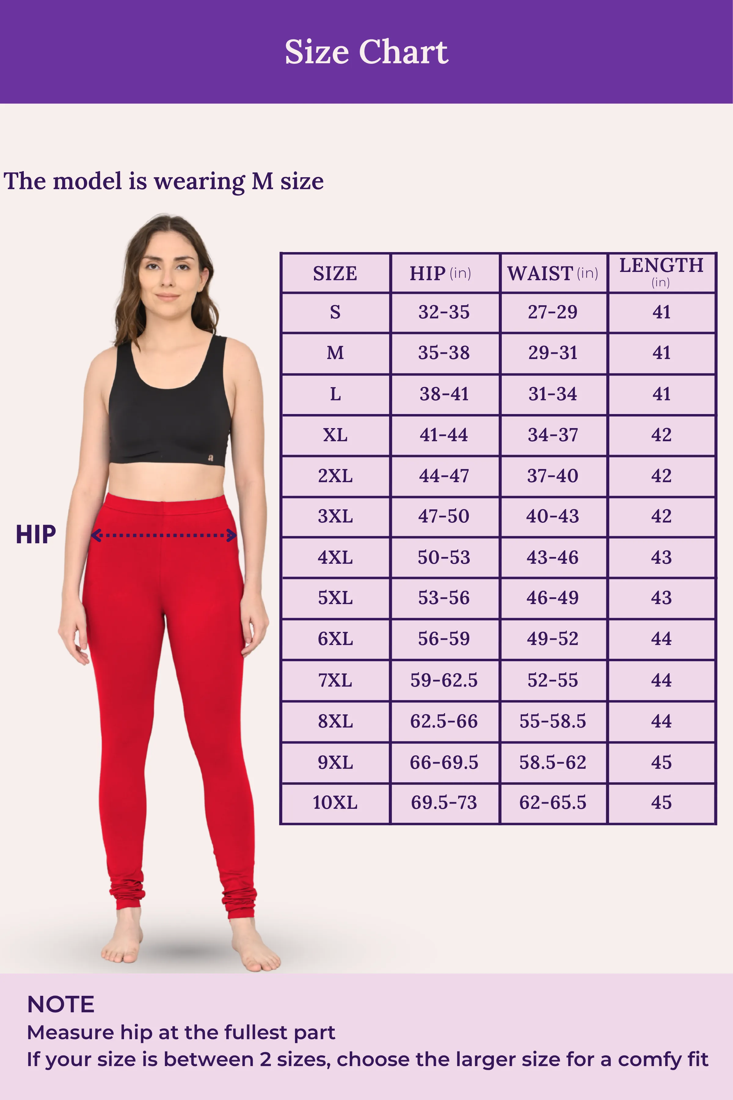 Women's Churidars | Mid Waist | Full Length | Ankle Gathers | Non-See-Through | Gusset Crotch to Prevent Ripping - Image 4