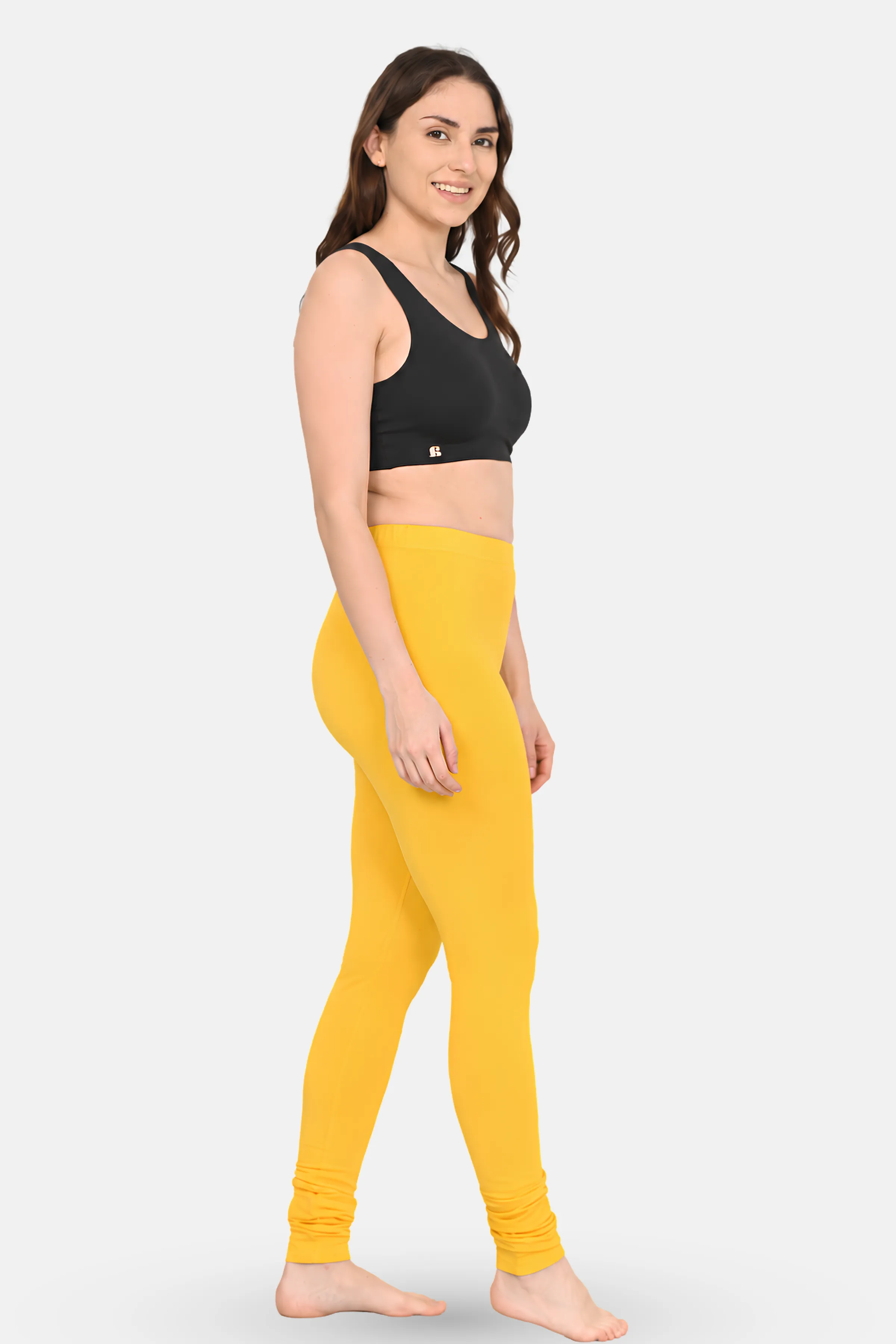 Women's Churidars | Mid Waist | Full Length | Ankle Gathers | Non-See-Through | Gusset Crotch to Prevent Ripping