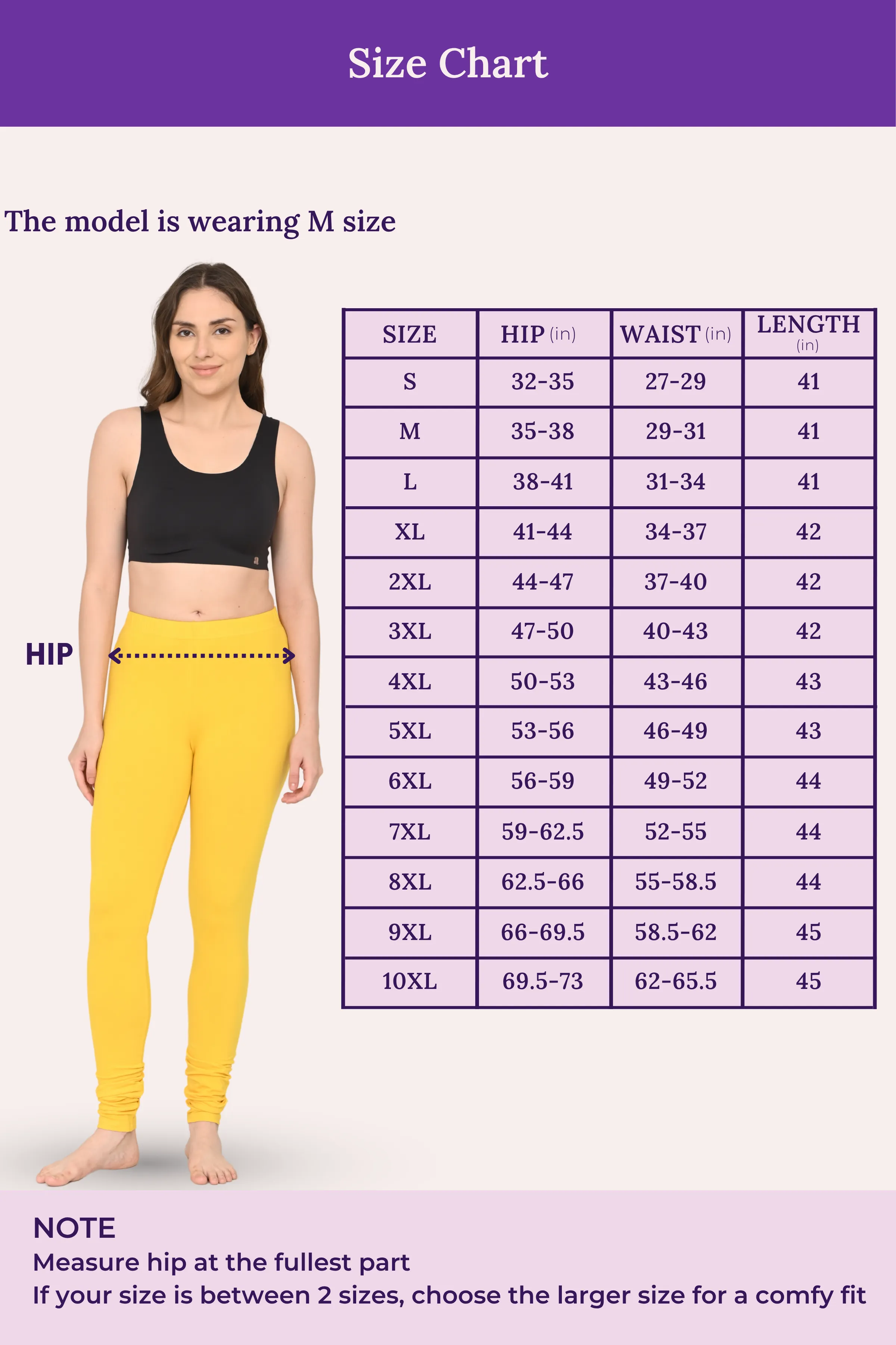 Women's Churidars | Mid Waist | Full Length | Ankle Gathers | Non-See-Through | Gusset Crotch to Prevent Ripping - Image 4