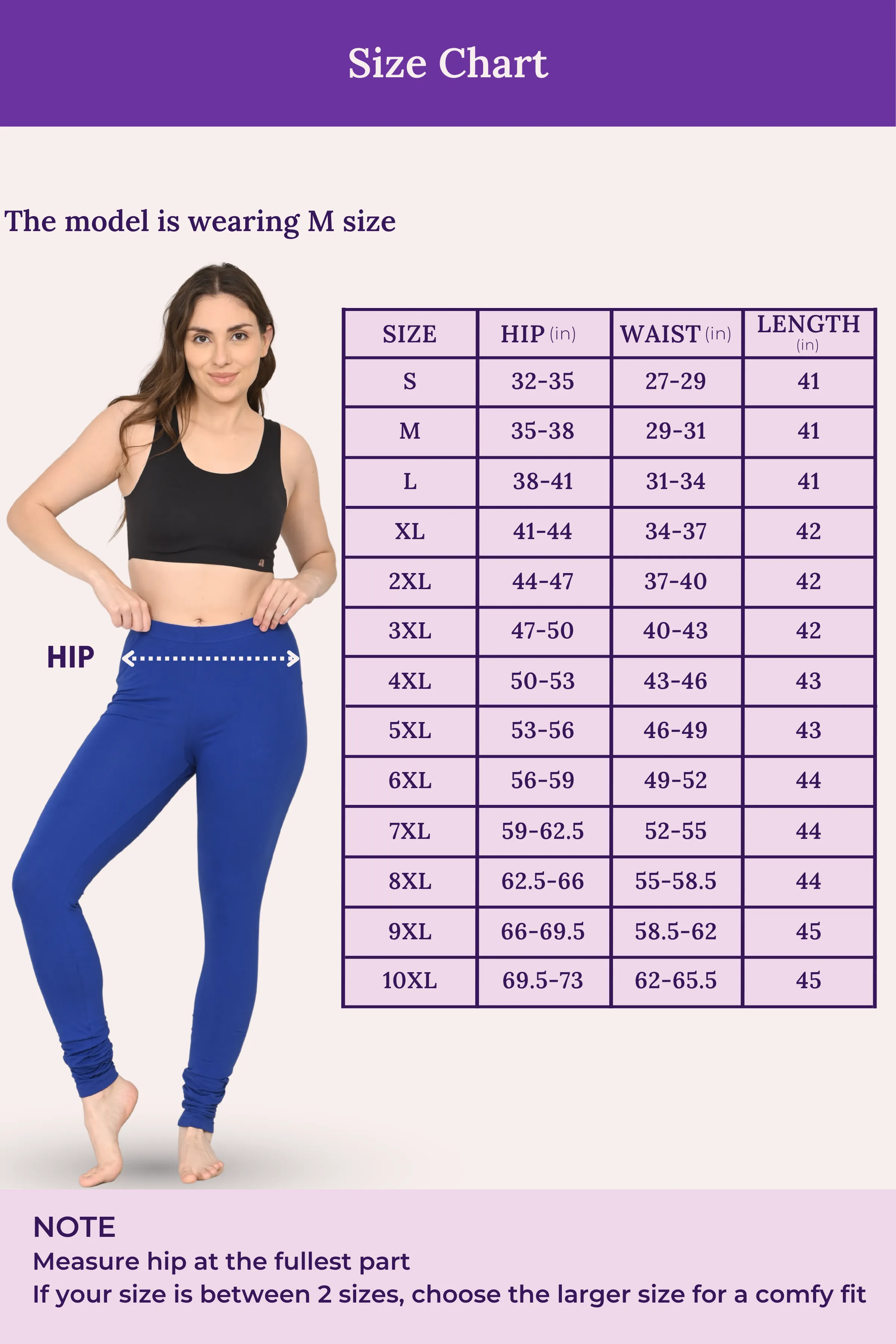 Women's Churidars | Mid Waist | Full Length | Ankle Gathers | Non-See-Through | Gusset Crotch to Prevent Ripping - Image 4