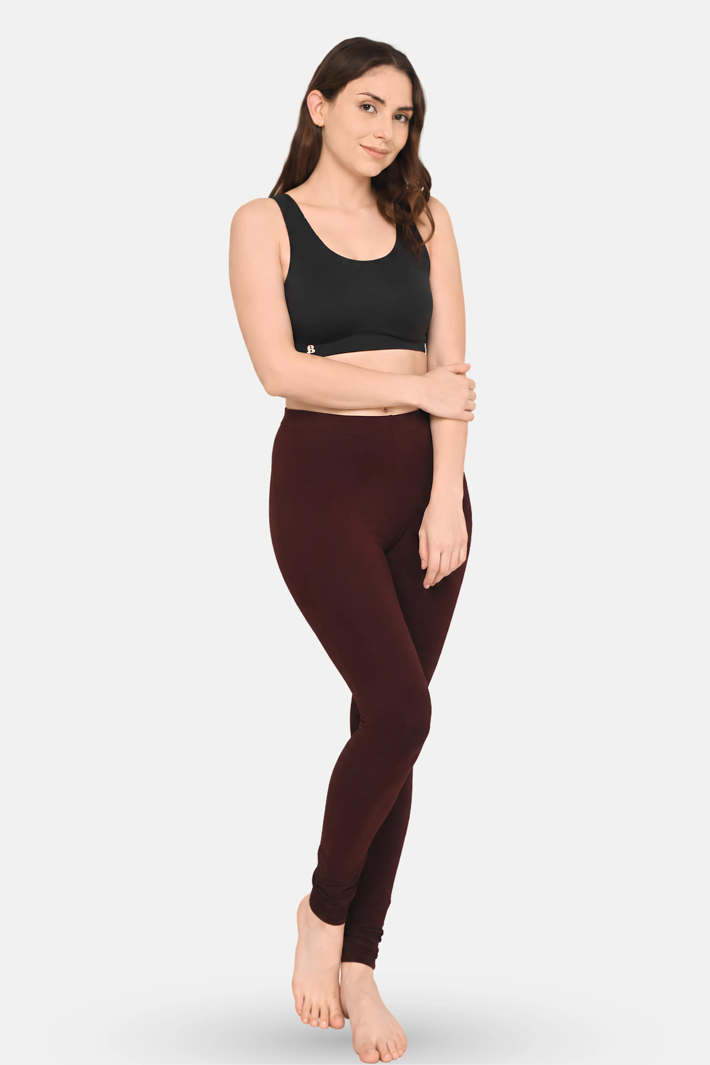 Women's Churidars | Mid Waist | Full Length | Soft Ankle Gathers | Non-See-Through | Gusset Crotch to Prevent Ripping