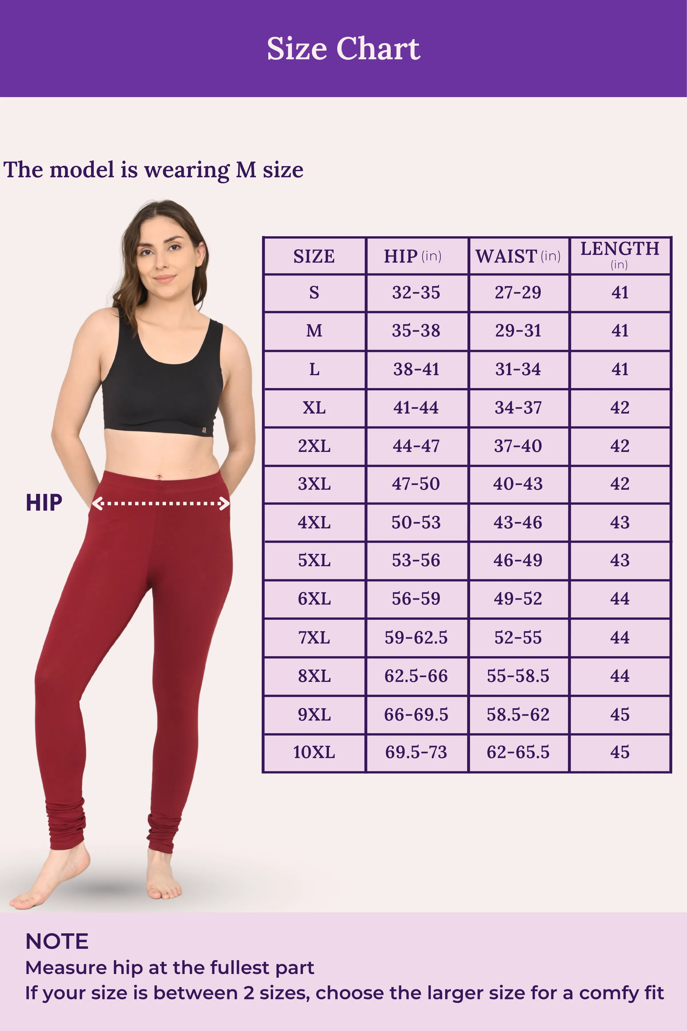 Women's Churidars | Mid Waist | Full Length | Ankle Gathers | Non-See-Through | Gusset Crotch to Prevent Ripping - Image 4