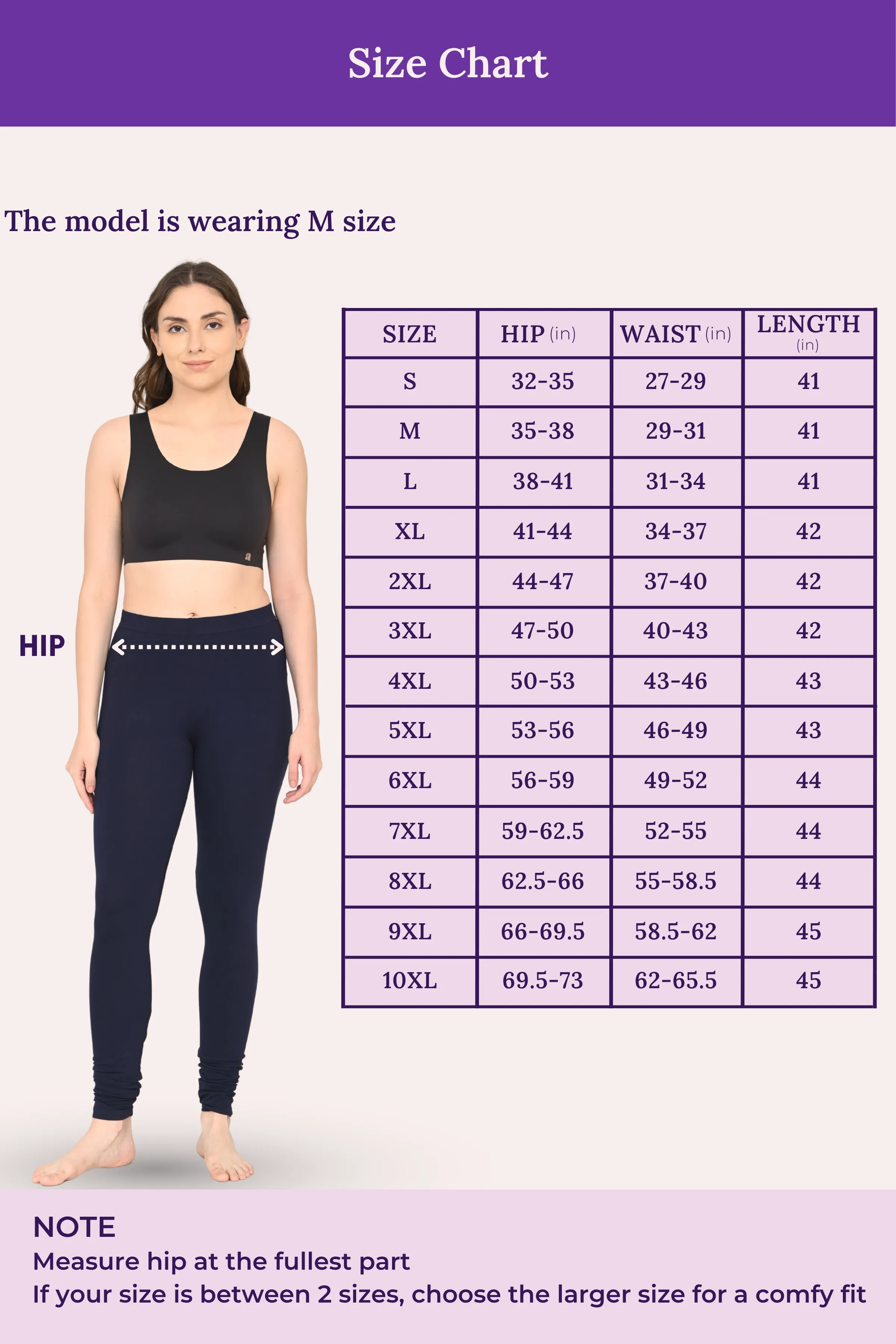 Women's Churidars | Mid Waist | Full Length | Ankle Gathers | Non-See-Through | Gusset Crotch to Prevent Ripping - Image 4