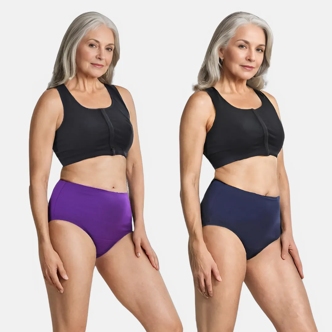 Cotton Panties | High Waist | Brief Cut | Full Hip & Back Coverage | Offers Belly & Back Support | Flattens Belly & Covers Muffin Top | Friction & Rash Free | Pack Of 2 - Image 10