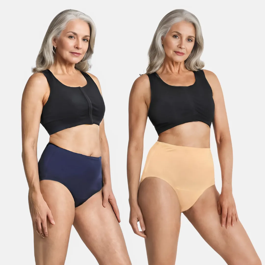 Cotton Panties | High Waist | Brief Cut | Full Hip & Back Coverage | Offers Belly & Back Support | Flattens Belly & Covers Muffin Top | Friction & Rash Free | Pack Of 2 - Image 11