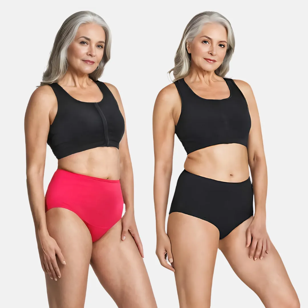 Cotton Panties | High Waist | Brief Cut | Full Hip & Back Coverage | Offers Belly & Back Support | Flattens Belly & Covers Muffin Top | Friction & Rash Free | Pack Of 2 - Image 7