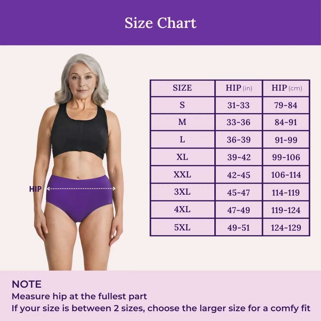 Cotton Panties | High Waist | Brief Cut | Full Hip & Back Coverage | Offers Belly & Back Support | Flattens Belly & Covers Muffin Top | Friction & Rash Free | Pack Of 3 - Image 3