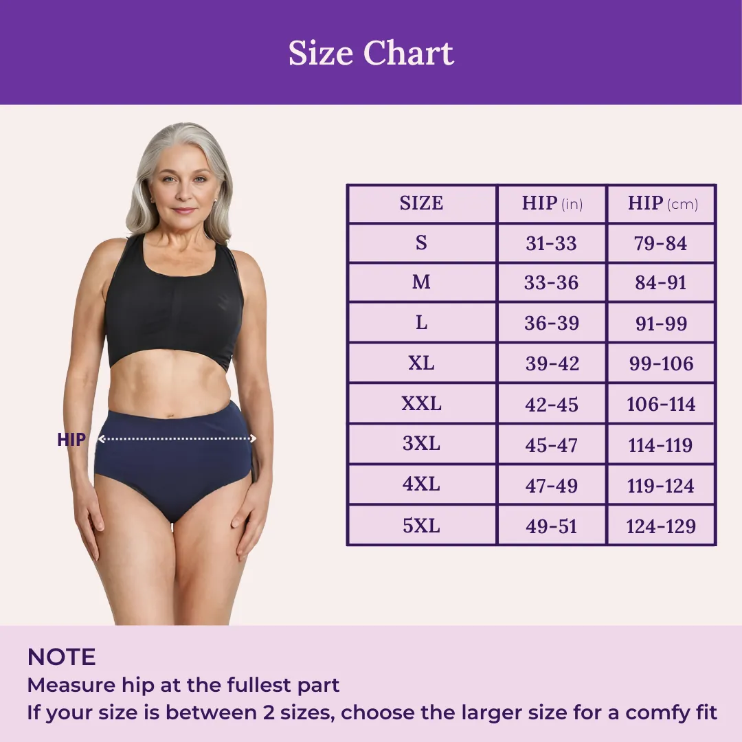 Cotton Panties | High Waist | Brief Cut | Full Hip & Back Coverage | Offers Belly & Back Support | Flattens Belly & Covers Muffin Top | Friction & Rash Free | Pack Of 6 - Image 3