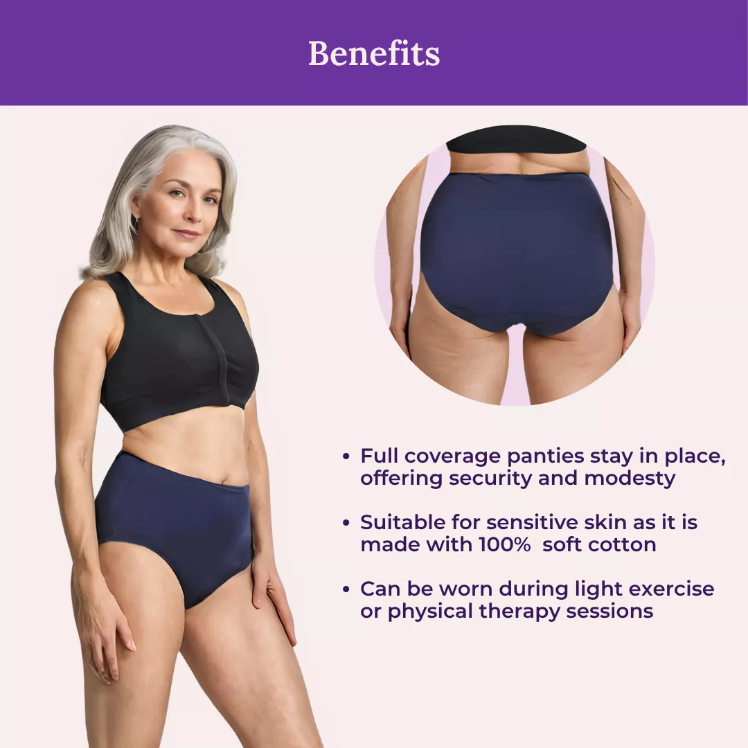 Cotton Panties | High Waist | Brief Cut | Full Hip & Back Coverage | Offers Belly & Back Support | Flattens Belly & Covers Muffin Top | Friction & Rash Free | Pack Of 6 - Image 5