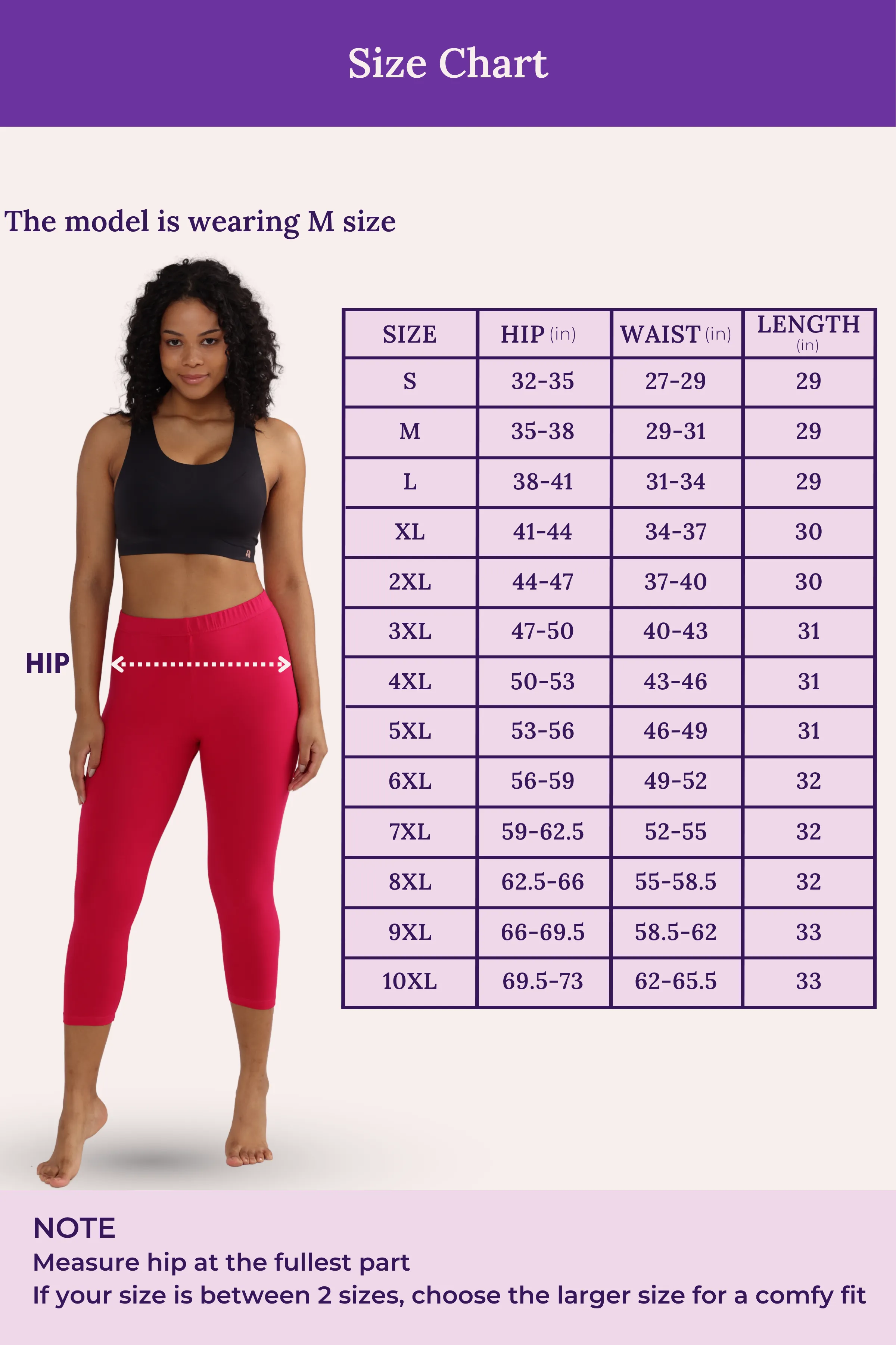 Cropped Leggings | Mid Waist | 3/4 Length | Cotton–Elastane Blend | Non-See-Through | Gusset Crotch to Prevent Ripping - Image 4