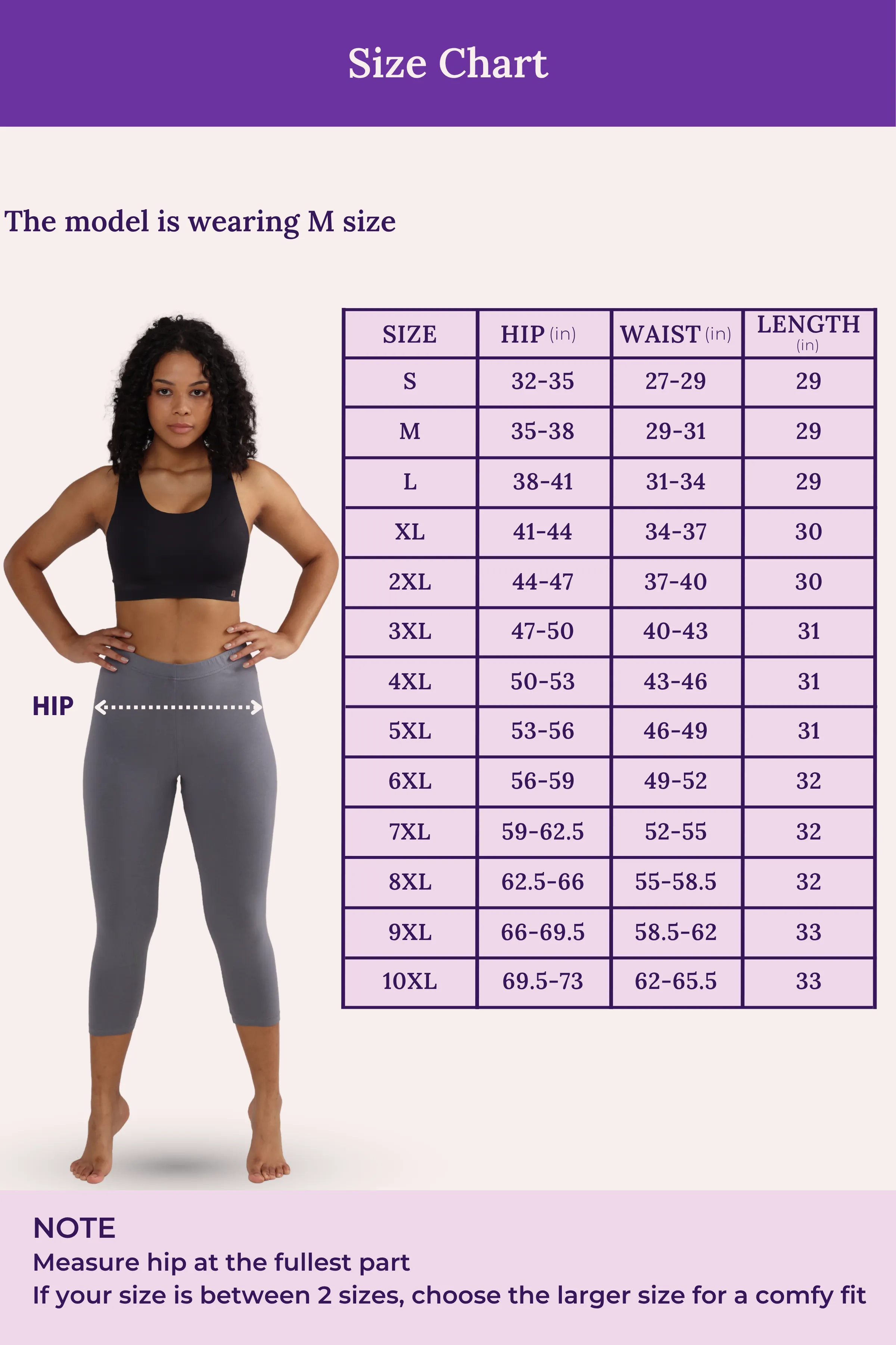 Cropped Leggings | Mid Waist | 3/4 Length | Cotton–Elastane Blend | Non-See-Through | Gusset Crotch to Prevent Ripping - Image 4