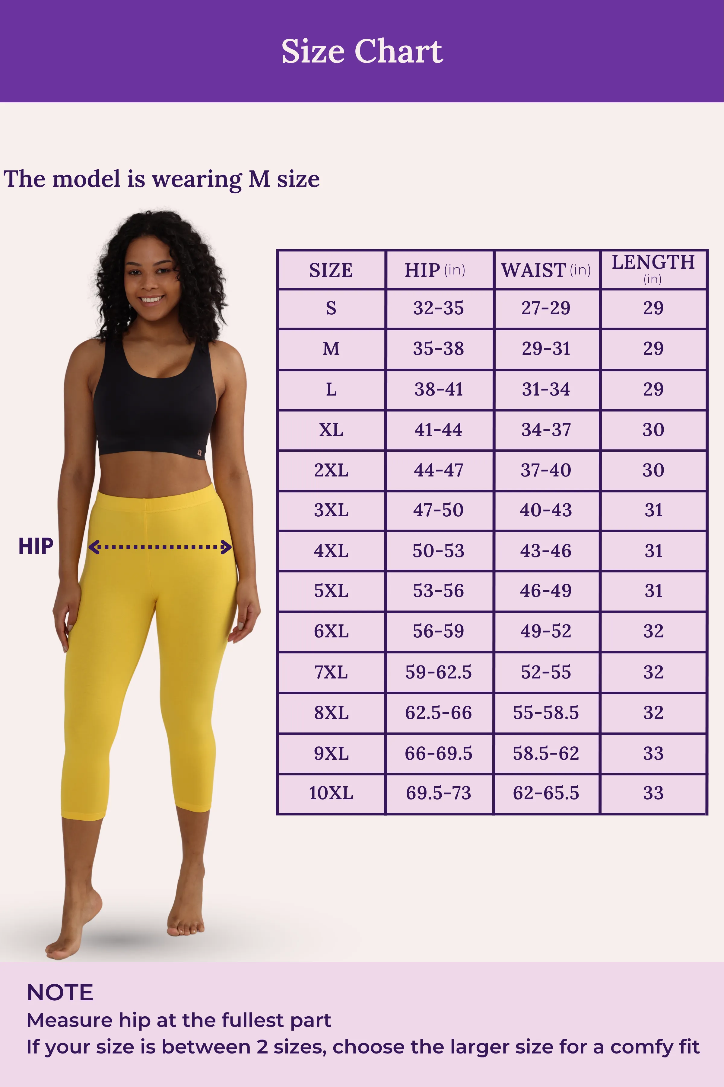 Cropped Leggings | Mid Waist | 3/4 Length | Cotton–Elastane Blend | Non-See-Through | Gusset Crotch to Prevent Ripping - Image 4