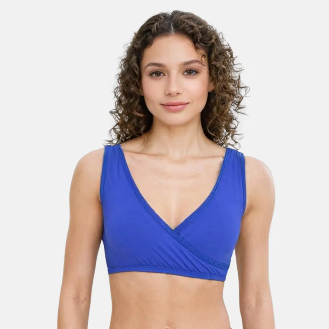Plunge Bra | Cross Over Neckline | Non Padded Bra | U Back - Image 10