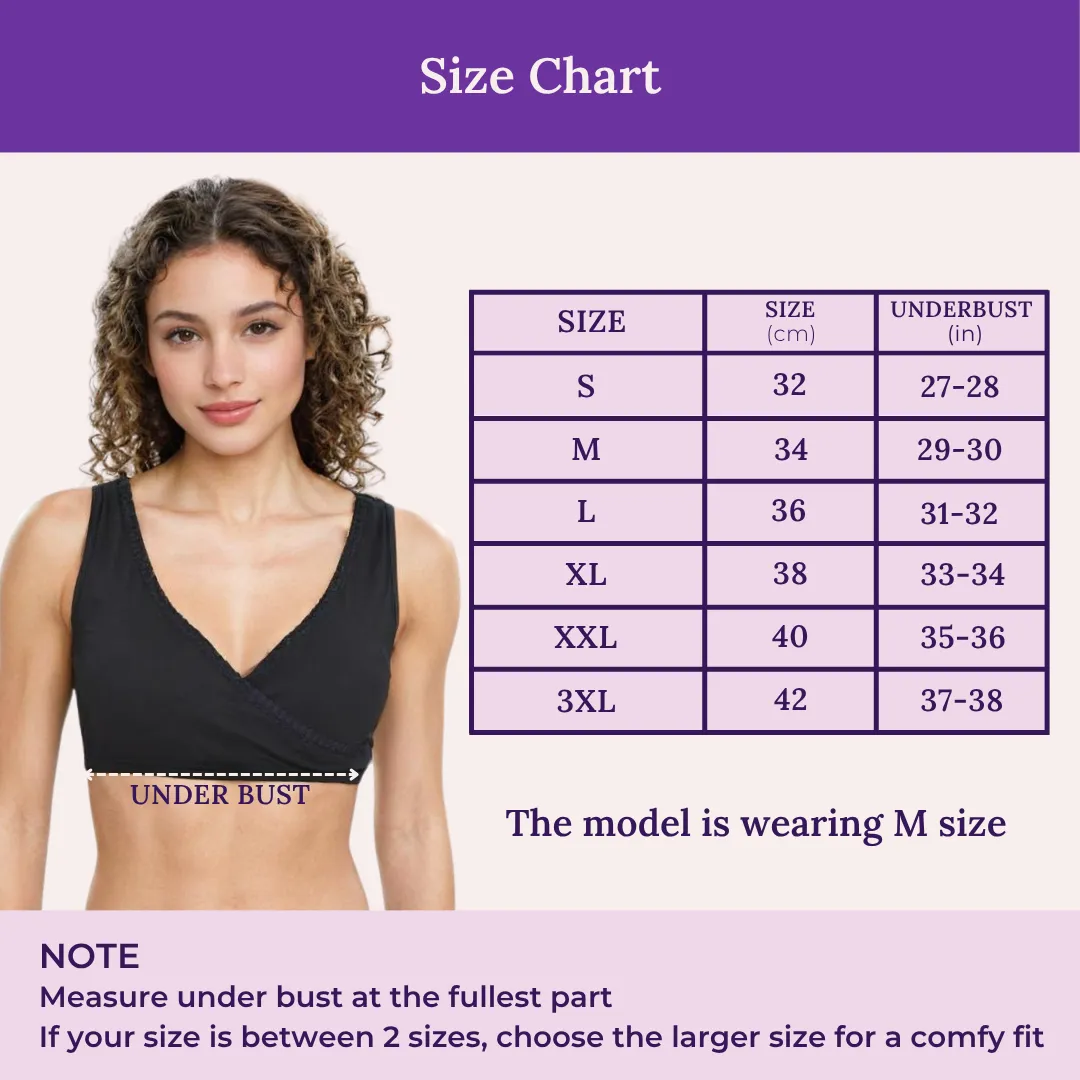 Plunge Bra | Cross Over Neckline | Non Padded Bra | U Back - Image 3