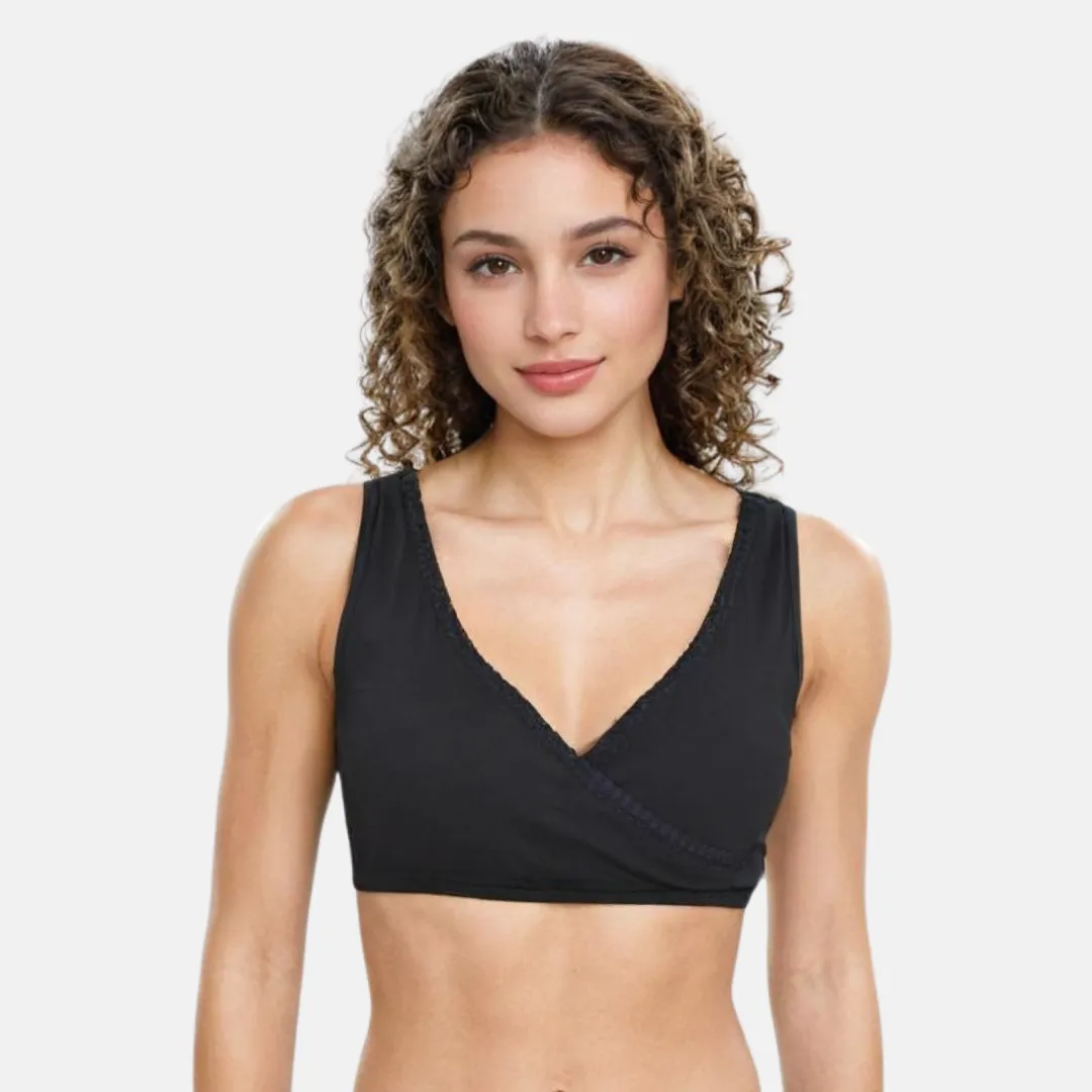 Plunge Bra | Cross Over Neckline | Non Padded Bra | U Back - Image 7