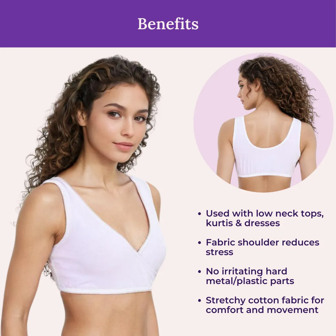 Plunge Bra | Cross Over Neckline | Medium Coverage | U Back | Pack Of 3 - Image 5