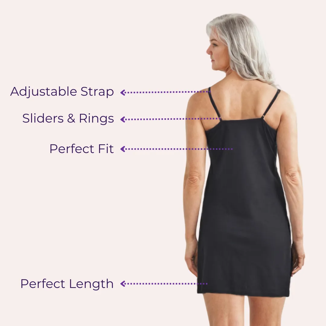 Inner Slip For Kurtis & Kurtas | Adjustable Straps | Front Round Neckline | Side Slits For Easy Movement | Pack Of 2 - Image 5