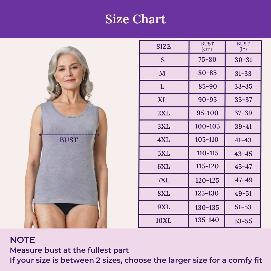 Inner Tank Top | Fabric Shoulder | Round Neckline | Offers Full Coverage - Image 3
