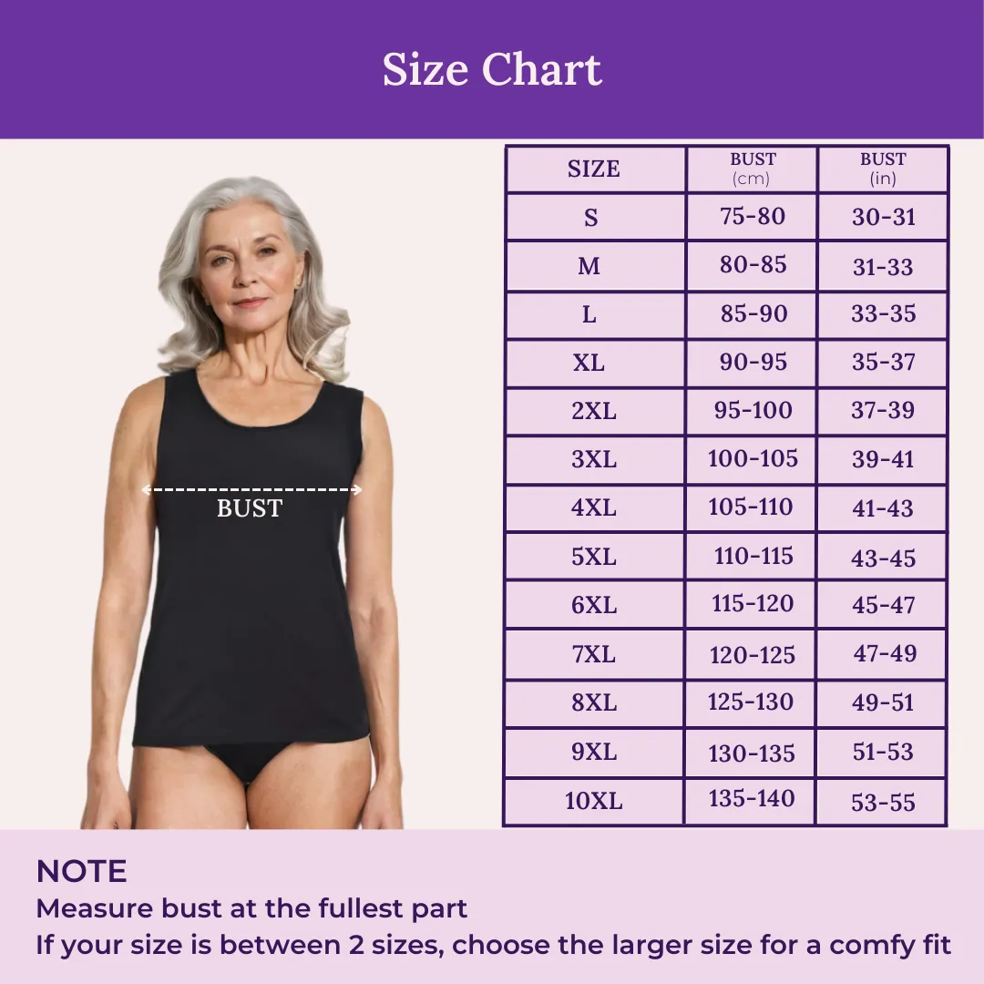 Inner Tank Top | Fabric Shoulder | Round Neckline | Offers Full Coverage | Pack Of 2 - Image 3