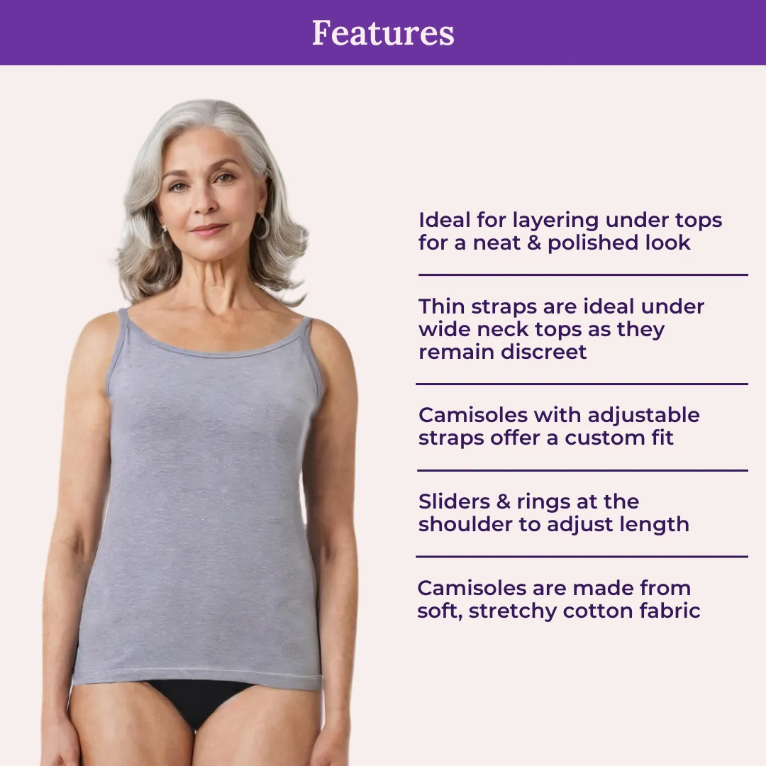 Everyday Camisoles | Soft Adjustable Shoulder Elastic | Offers Full Coverage - Image 4