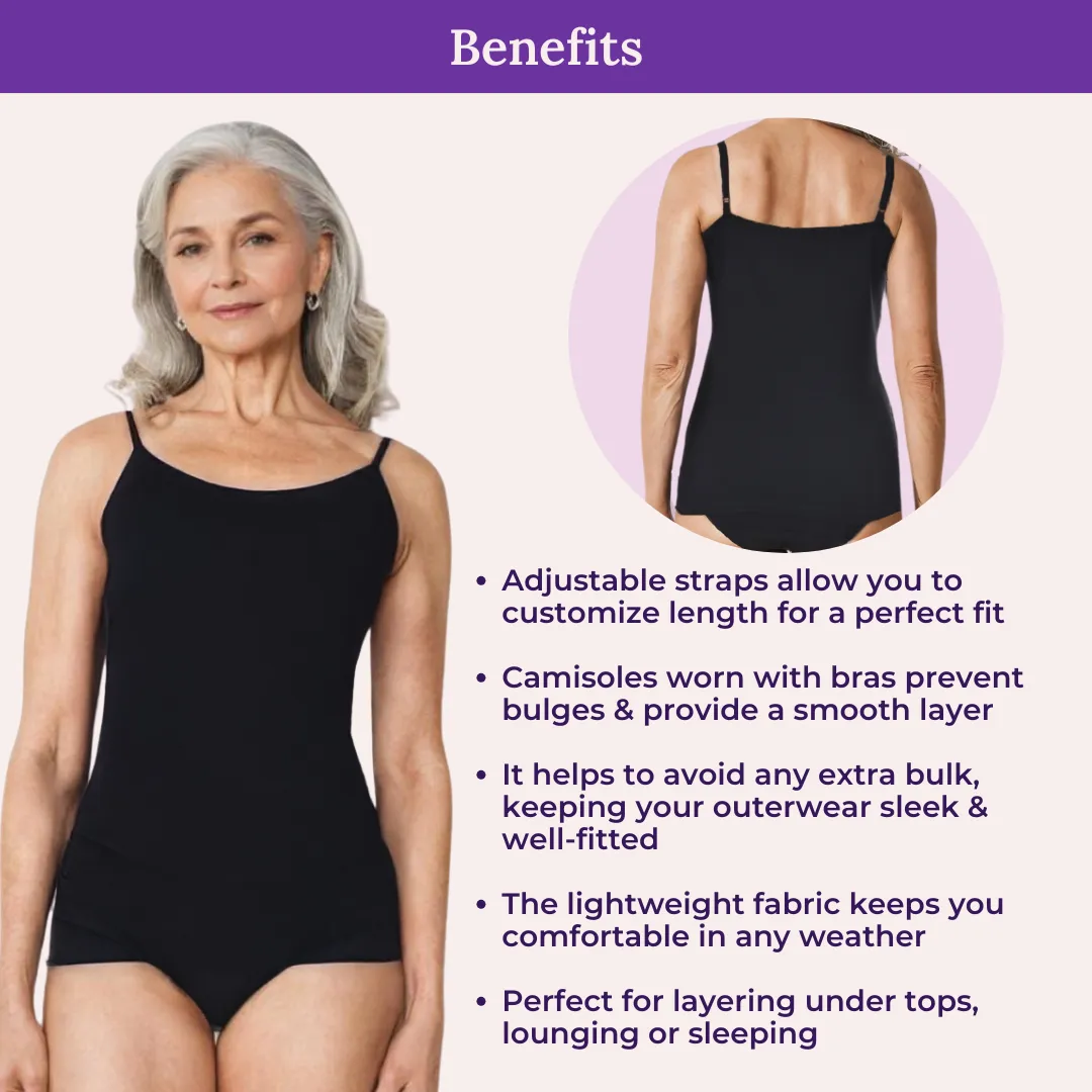 Everyday Camisoles | Soft Adjustable Shoulder Elastic | Offers Full Coverage | Pack Of 2 - Image 5