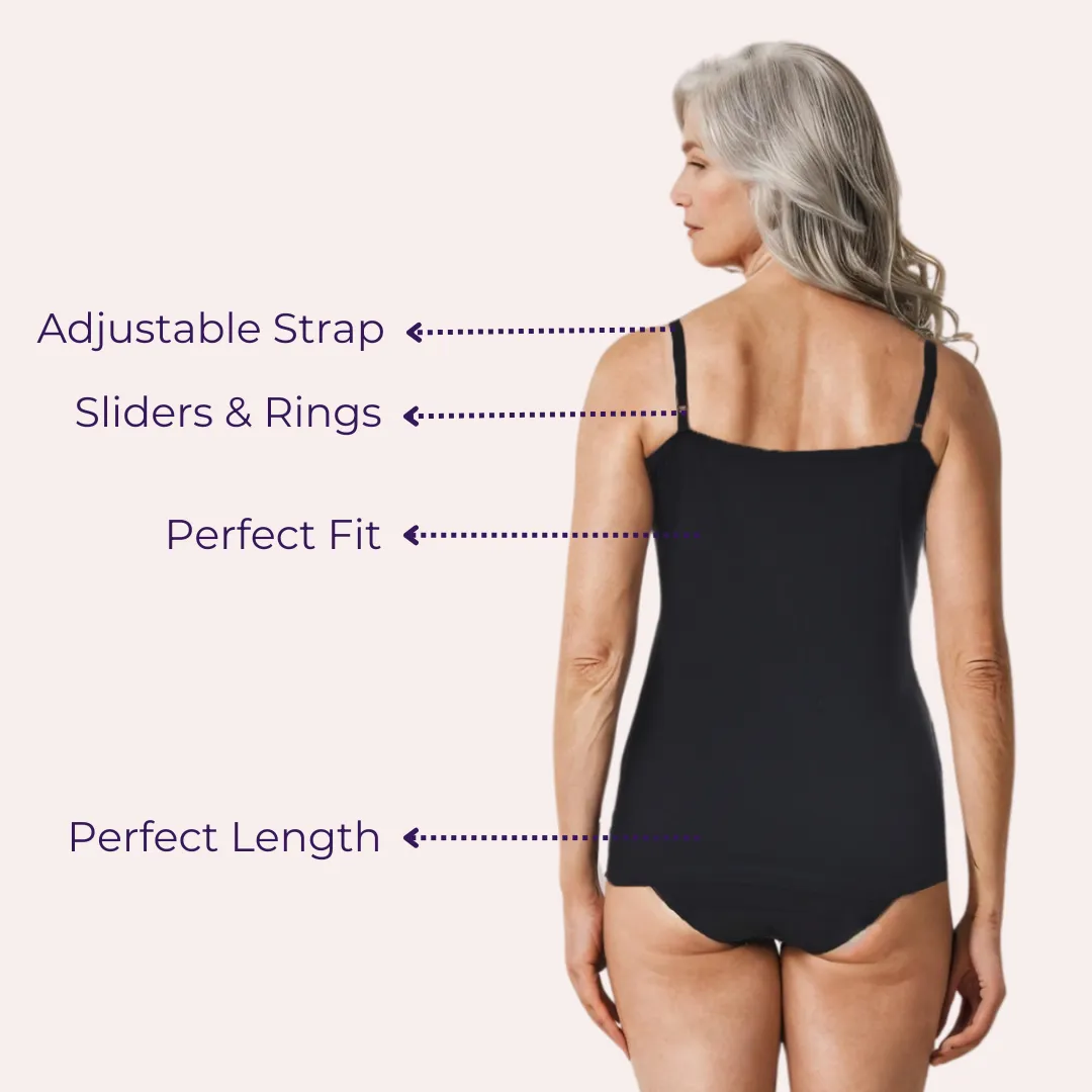 Everyday Camisoles | Soft Adjustable Shoulder Elastic | Offers Full Coverage | Pack Of 2 - Image 6