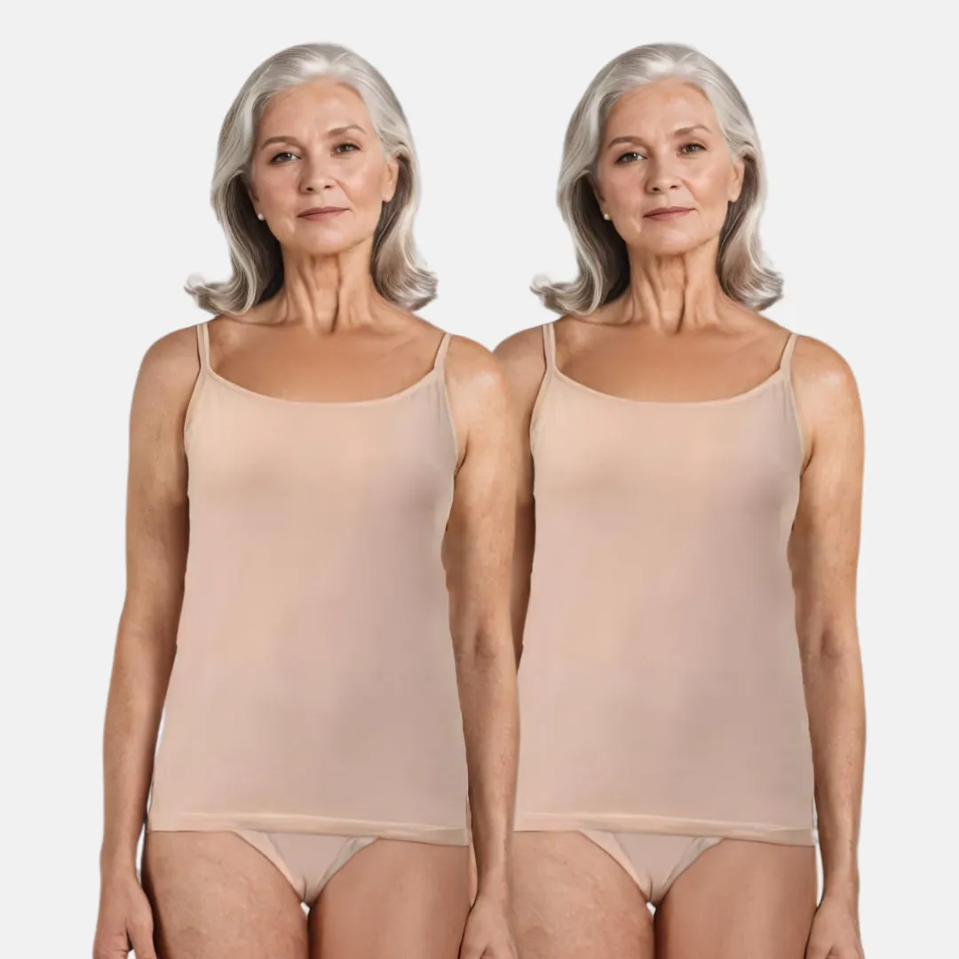 Everyday Camisoles | Soft Adjustable Shoulder Elastic | Offers Full Coverage | Pack Of 2 - Image 8
