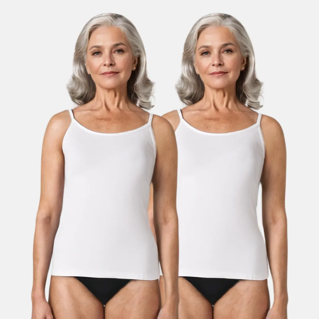 Everyday Camisoles | Soft Adjustable Shoulder Elastic | Offers Full Coverage | Pack Of 2 - Image 9
