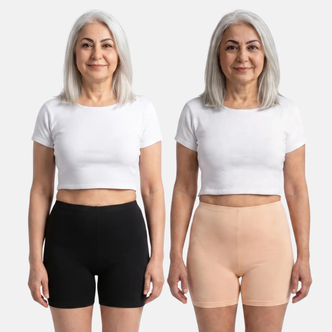 Under Shorts | Full Hip Coverage | Prevents Inner Thigh Chafing | Pack Of 2 - Image 9