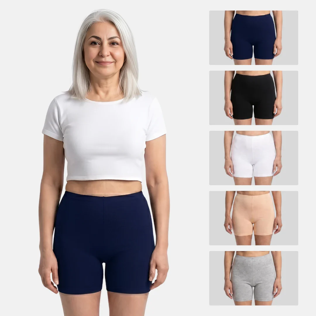 Under Shorts | Full Hip Coverage | Prevents Inner Thigh Chafing | Pack Of 5